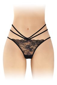 Трусики с открытой попкой Fashion Secret Nadia, Черный, One Size, ONE SIZE