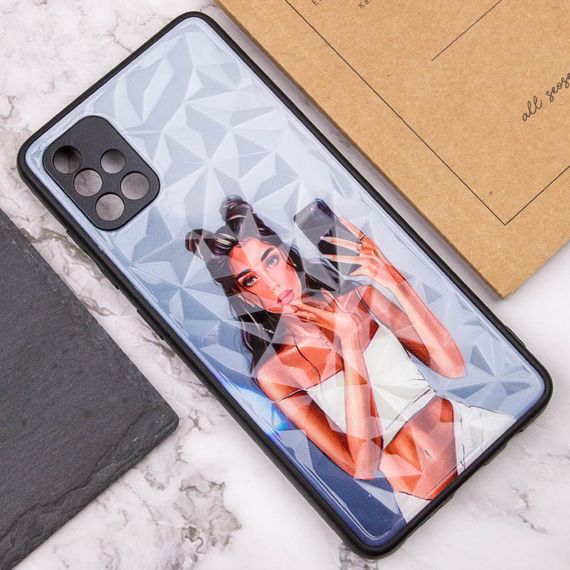 TPU+PC чохол Prisma Ladies для Samsung Galaxy A51 Black in White | Зображення 3