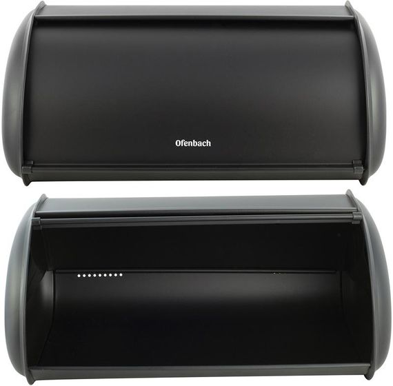 Хлібниця Ofenbach Breadbox 43.5х27х18см, нержавіюча сталь, чорний матовий | Зображення 1