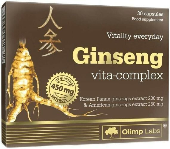 Натуральная добавка для спорта Olimp Nutrition Ginseng vita-complex 30 Caps | Зображення 1