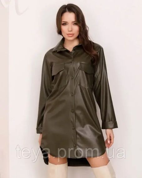 Плаття для жінок колір хакі розмір M FI_000579