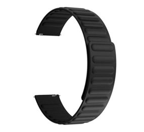 Силиконовый магнитный ремешок Primolux Magnet для часов Amazfit Bip 5 / Bip 6 - Black