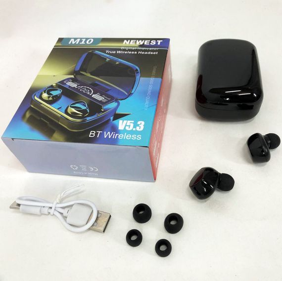 Беспроводные наушники с сенсорным управлением M10, Хорошие беспроводные бюджетные наушники TD-38 | Зображення 2