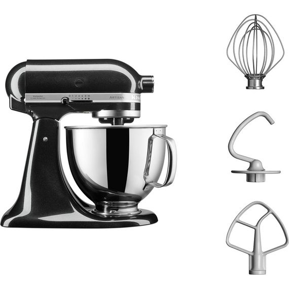 Миксер планетарный KitchenAid 5KSM125EOB 300 Вт 4,8 л черный | Зображення 3