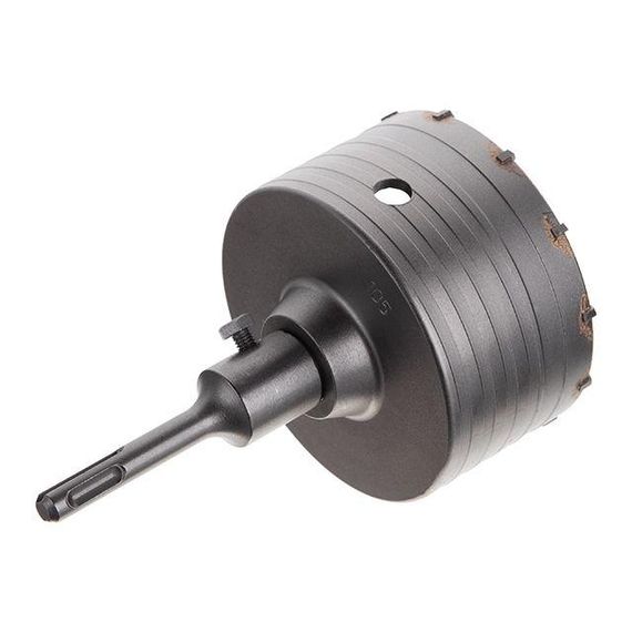 Комплект: свердло корончасте для бетону 105 мм + перехідник SDS Plus 100 мм INTERTOOL SD-71051 | Зображення 1