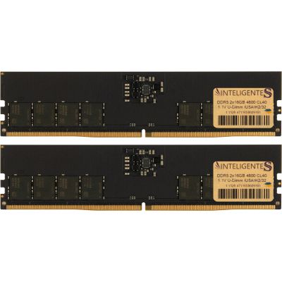 Модуль памяти для компьютера DDR5 32GB (2x16GB) 4800 MHz INTELIGENTES (IU5AIH2/32)