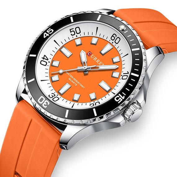 Годинник C1ur1ren 8448 Silver-Orange | Зображення 1