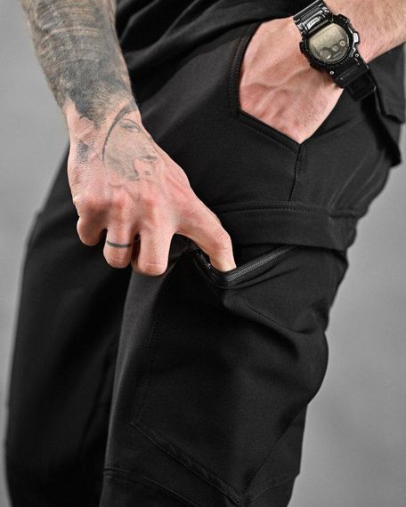 Літній тактичний костюм soldier чорний поліція ДЛ6404 | Зображення 8