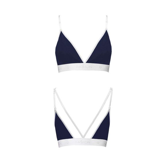 Спортивний топ з подвійними бретелями Passion PS007 TOP navy blue, size XL | Зображення 4