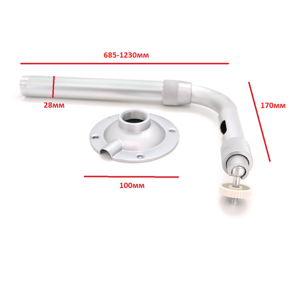Кронштейн для камери PiPo PP- Stickbracket, сірий, метал, з поворотом для камери, 0,6-1,2m | Зображення 1