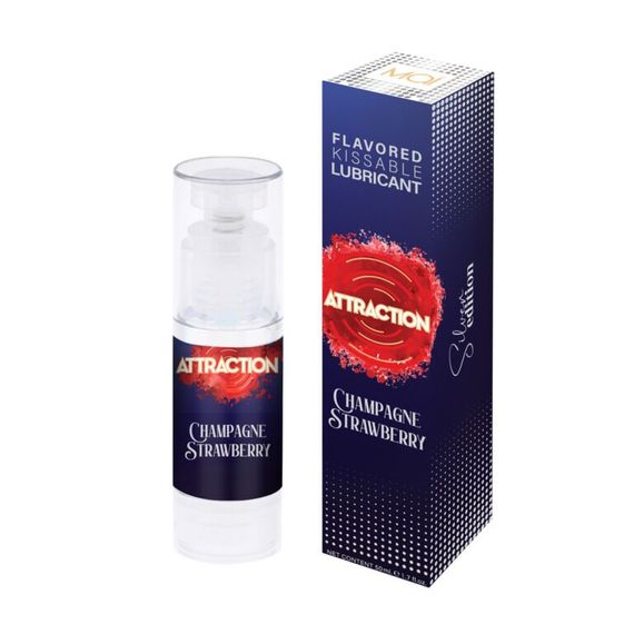 Змазка для орального сексу на водній основі MAI Attraction Champagne Strawberry (50 мл) | Зображення 1