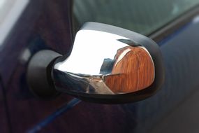 Накладки на зеркала (верхняя часть, 2 шт, нержавейка) для Lada Largus 2012- гг