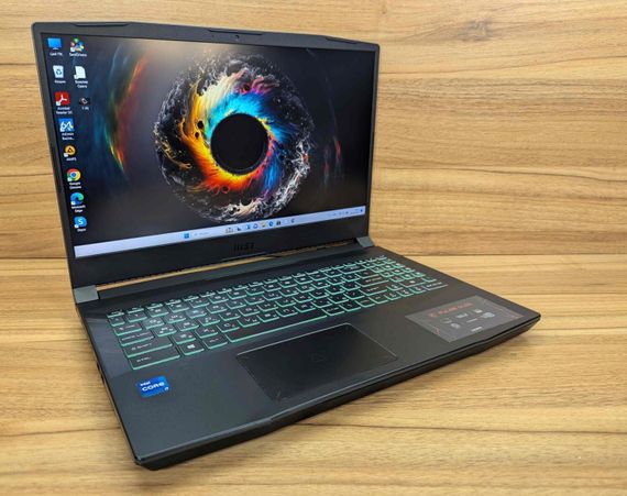Ігровий ноутбук MSI Pluse GL66 11UGKV / 15,6" (1920x1080) IPS / Intel Core i7-11800H (8 (16) ядер по 2,3 - 4,6 ГГц) / 16 ГБ DDR4 / 512 ГБ SSD / nVidia GeForce RTX 3070, 8 ГБ GDDR6, 256-біт / WebCam / Windows б/в + Подарунок  Нова бездротова миша / USB | Зображення 3