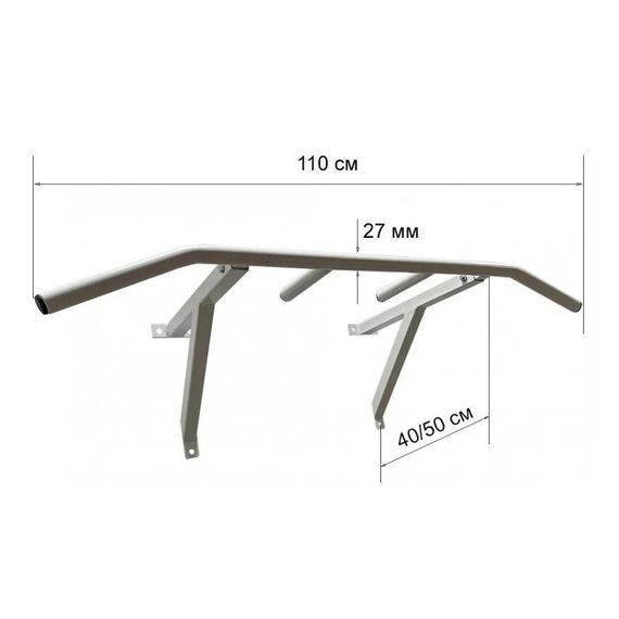 Турник настенный Wide Pro белый NE-TR-16W | Зображення 3