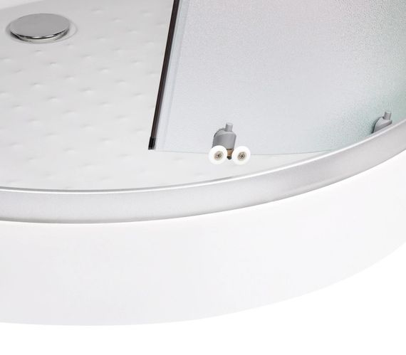 Гідробокс Lidz Tani SBM90x90.SAT.LOW.FR низький, скло Frost 4 мм, стінки WHI (LTSBM9090SATLOWFR) | Зображення 1