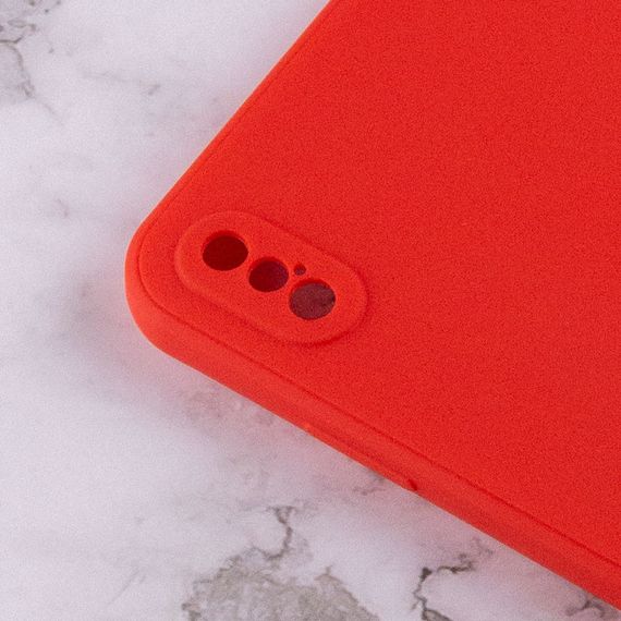 Силиконовый чехол Candy Full Camera для Apple iPhone XS Max (6.5") Красный / Red | Зображення 2
