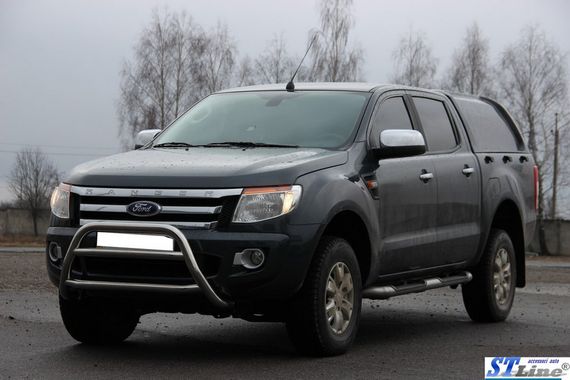 Передній захист WT022 (нерж.) для Ford Ranger 2011-2024 рр | Зображення 1