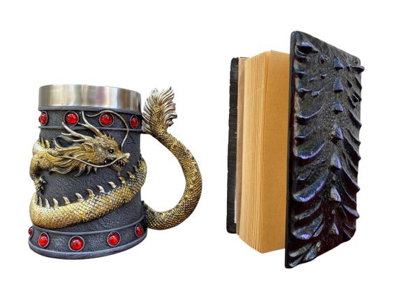 Подарунковий набір Кухоль 3D Танард Gold Rose та Блокнот 3D «Око Ілюзій» | Зображення 1