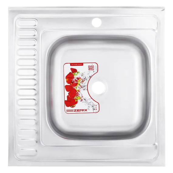 Майка кухонна Zerix Z6060R-08-180E (Satin) (ZS0590)