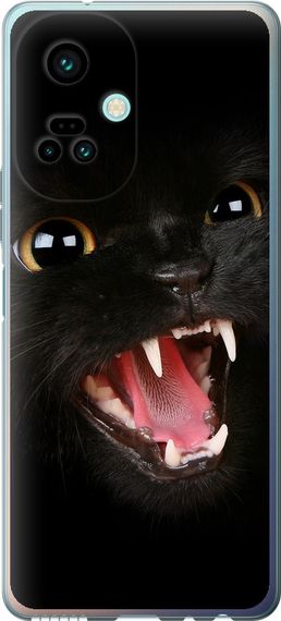 Чехол на Tecno Camon 19 Pro (CI8n) Чёрная кошка "932u-2766-17620"