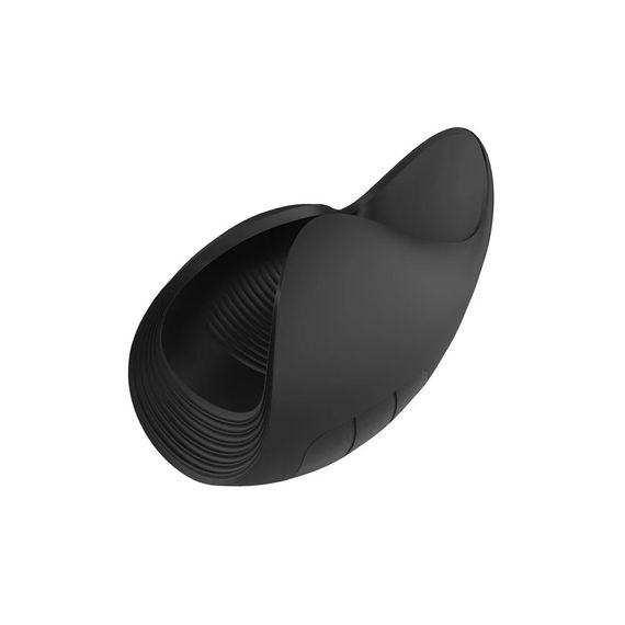 Мастурбатор з вібрацією Dream Toys Essentials, відкритий, нереалістичний, чорний, 13 см Sex Aura | Зображення 3