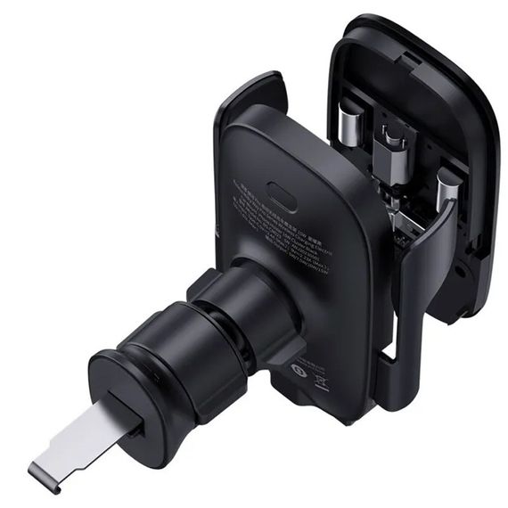 Автотримач з БЗП Baseus Milky Way Pro Wireless Charging Electric Car Mount 15W (C40357000111-0) Cluster Black | Зображення 4
