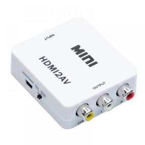 Конвертер HDMI на RCA (AV) CVBS адаптер видео с аудио 1080P HDV-610 AV-001 White
