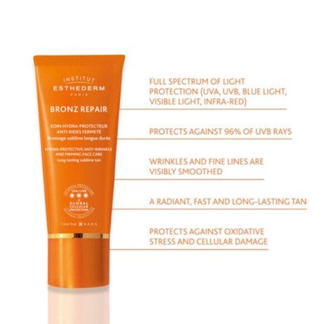 Антивіковий бронзуючий крем Institut Esthederm Bronz Repair Face Cream Strong Sun 15 ml | Зображення 3