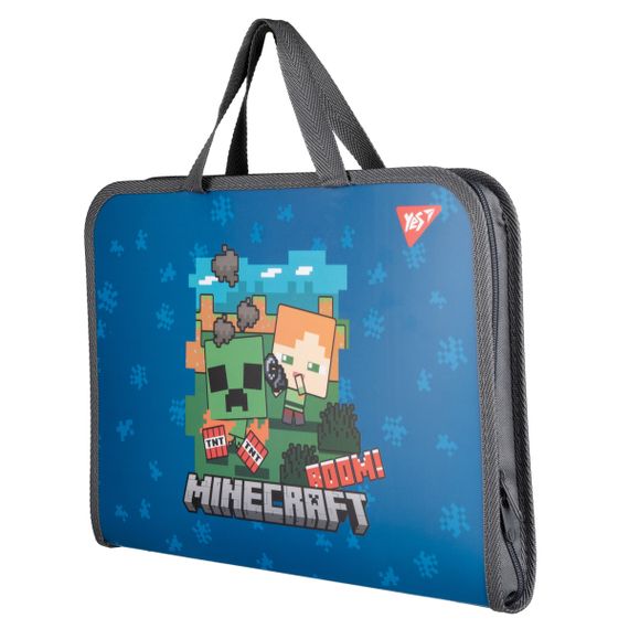 Папка портфель YES Minecraft Alex 492237 3х26х35 см | Зображення 1