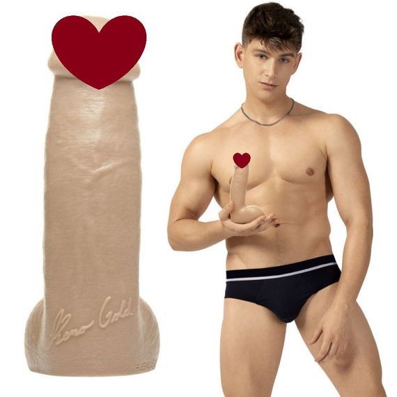 Фалоімітатор реалістичний Fleshjack Boys Reno Gold Dildo (RP), бежевий, 17.8 см х 4.6 см Sex Aura