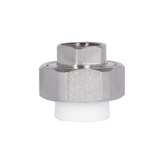 Сгон "Американка" латунная со сварной головкой PPR Blue Ocean "Белый" 20х1/2" ВР | Зображення 4