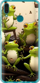 Чехол на Huawei Y9 2019 Жабки "5656u-1602-17620"