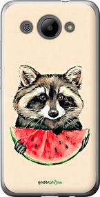 Чохол на Huawei Y3 2017 Єнотик з кавуном "4605u-991-2448"