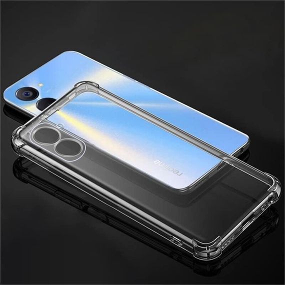 TPU чохол GETMAN Ease logo посилені кути Full Camera для Realme 10 4G Безбарвний (прозорий) | Зображення 1