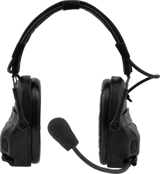 Активні навушники Ops-Core AMP Communication Headset-Connectorized. NFMI. Верхній тримач. Black | Зображення 1