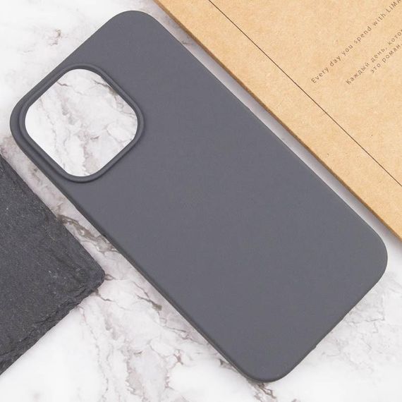 Чехол Silicone Case Full Protective (AA) NO LOGO для Apple iPhone 14 Pro Max (6.7") Серый / Dark Gray | Зображення 1