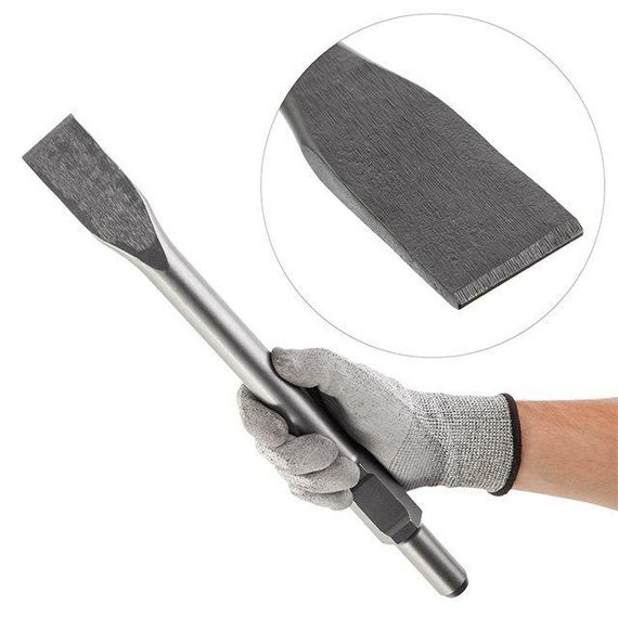 Зубило пласке HEX 30*410*39 мм INTERTOOL SD-0462 | Зображення 1