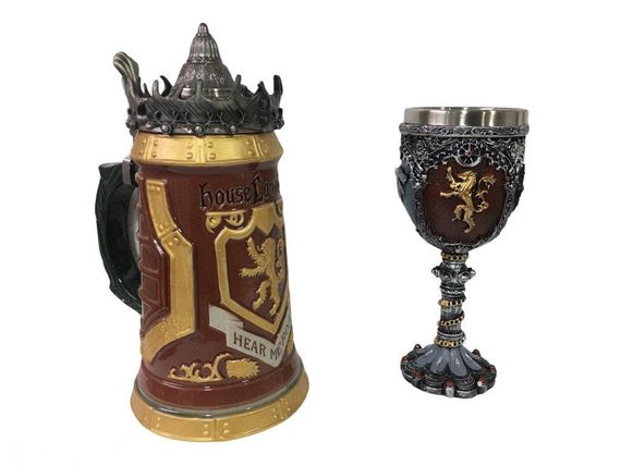 Подарунковий набір Кухоль Game Of Thrones House Lannister Stein Гра Престолів Дом Лансістерів і Winter Coming | Зображення 1