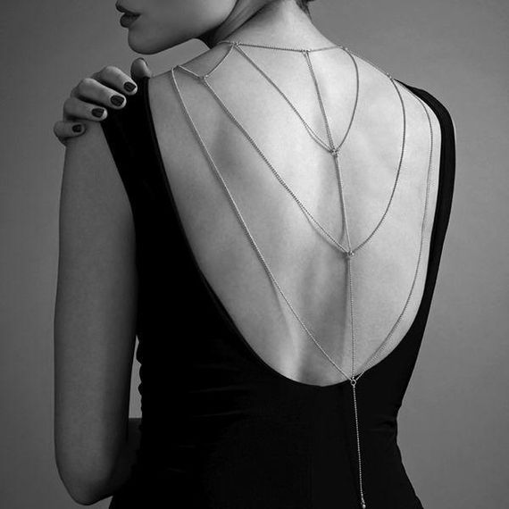 Ланцюжок для спини Bijoux Indiscrets Magnifique Back and Cleavage Chain, прикраса для тіла, Gold | Зображення 4