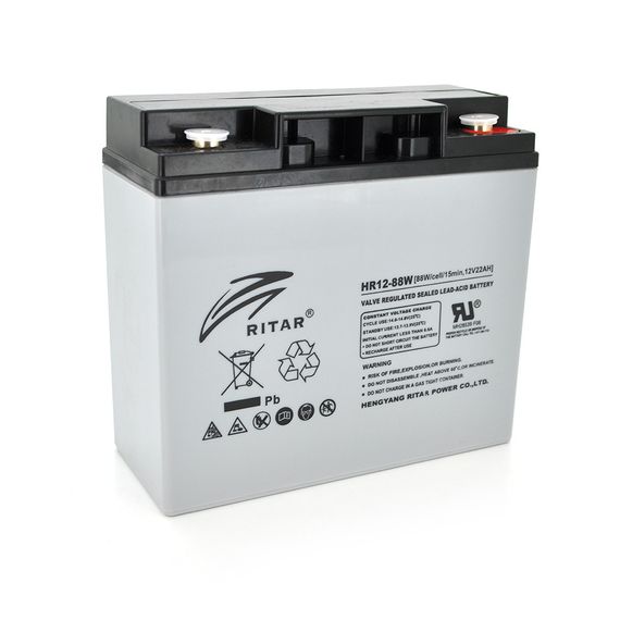 Акумуляторна батарея AGM RITAR HR1288W, Gray Case