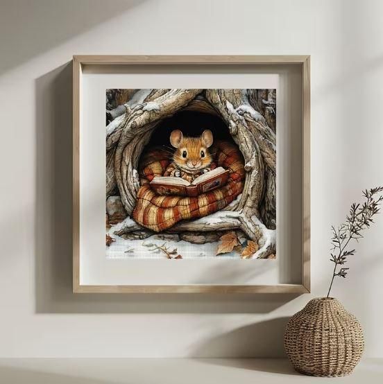 Набор для вышивки крестом "Маленький садовник" 14CT, 40x40 см, канва Аида с нанесенным рисунком | Зображення 5