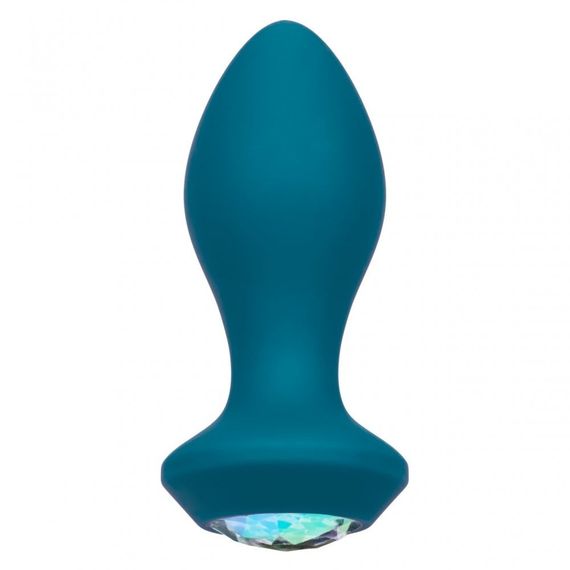 Анальная пробка с вибрацией Vibrating Crystal Probe Голубая California Exotic Sex Aura | Зображення 1