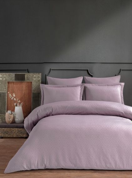 Постельное белье Limasso Jacquard Ranforse 200 х 220 см Catena Natural Violet