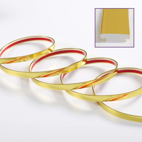 T-подібний молдинг 3000х12х4мм Золото SW-00001151 | Зображення 1