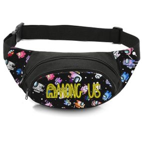Сумка-бананка дитяча з принтом Among Us поясна сумка для хлопчика (4458)