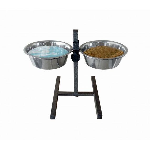 Підставка SWI під миски для собак металева з 2 мисками 2x3,95 л