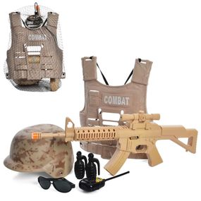 Дитячий набір зі зброєю "Combat" SW-207 жилет, каска, окуляри, рація