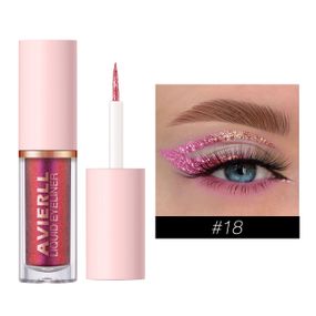 Перламутровая подводка для глаз (век) долговечная водостойкая цветная блестящая Avierll №18
