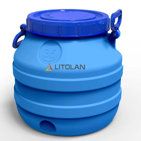 Бідон харчовий 35л 3 шари пластик LITOLAN