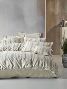 Постільна білизна Belizza Natural blue Ранфорс Бавовна Євро розмір